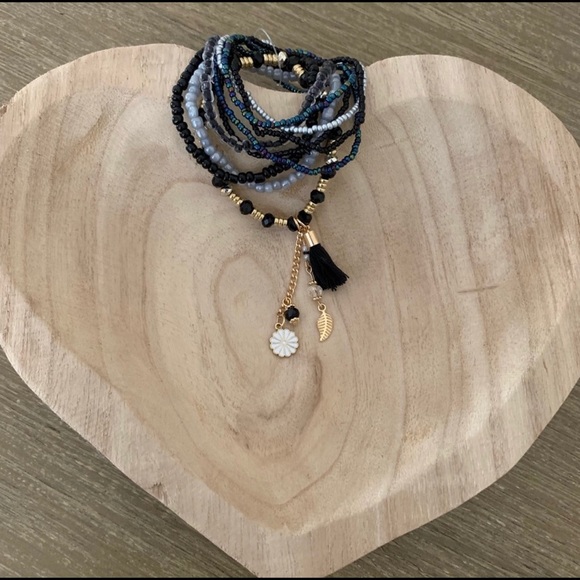 Multilayer Boho Bracelet with Charms - Picture 3 of 4